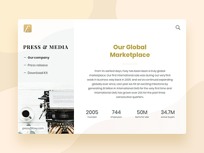 Daily Ui 51 | Press Page