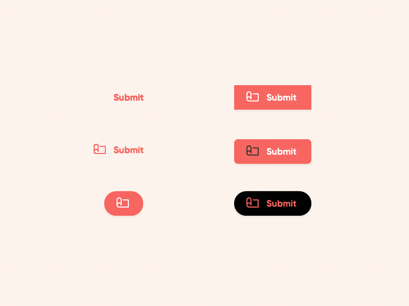 Button app button challenge coral daily ui design flat interface ios iphone minimal mobile shades sketch style ui ui ux ux web website