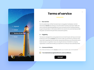 Daily UI 89: Terms of service