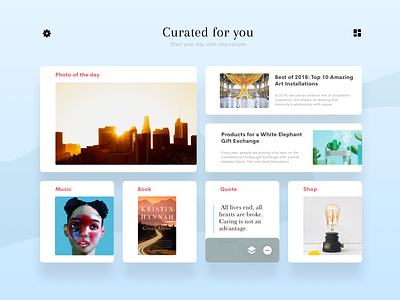 Daily Ui 91: Curated For You board challenge curated daily ui design flat for you inspiration interface minimal moodboard ui web website