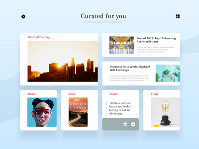 Daily Ui 91: Curated For You