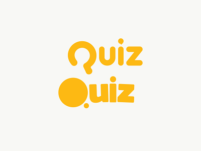 Quiz Logo game logo logotype minimal minimalist orange quiz typo