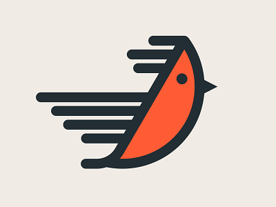 Coming In Hot bird bird illustration bird logo brand branding cardinal design fast flying flying bird identity illustration illustrator logo red bird vector