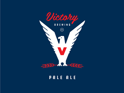 Victory Brewing Co badge beer beer art beer branding beer can beer label beer label design bird brand design brand identity branding eagle illustrator