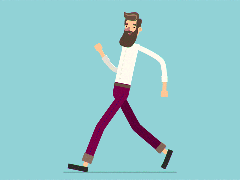 Happy Walk by Clif Mitchell on Dribbble