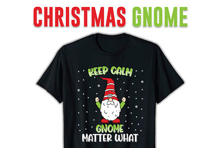 Christmas Gnome T-Shirt Design gnomes