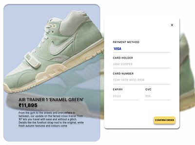 dailyui002 - sneaker checkout design figma graphic design ui uiux ux