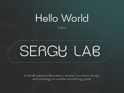 Hi! Welcome in my creative lab