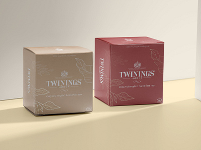 Twiniings packaging design