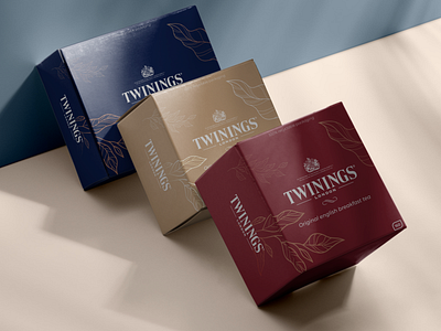 Twinings packaging design branding design graphic design illustration logo typography vector