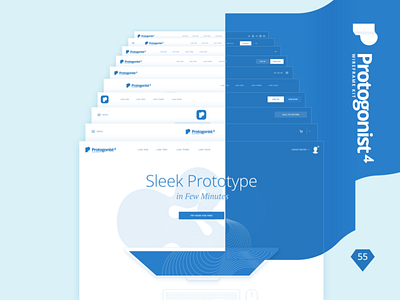 Protogonist 4 Wireframe Kit