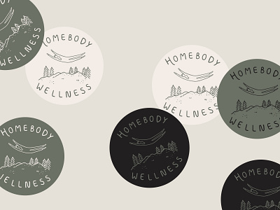 Homebody Wellness brand idenitity branding graphic design illustration logo logo package logo system typography wellness company