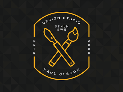 Studio Paul Olsson Logotype brush design icon logo logotype pattern typography