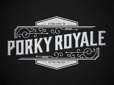 Porky Royale Tattoo Logotype