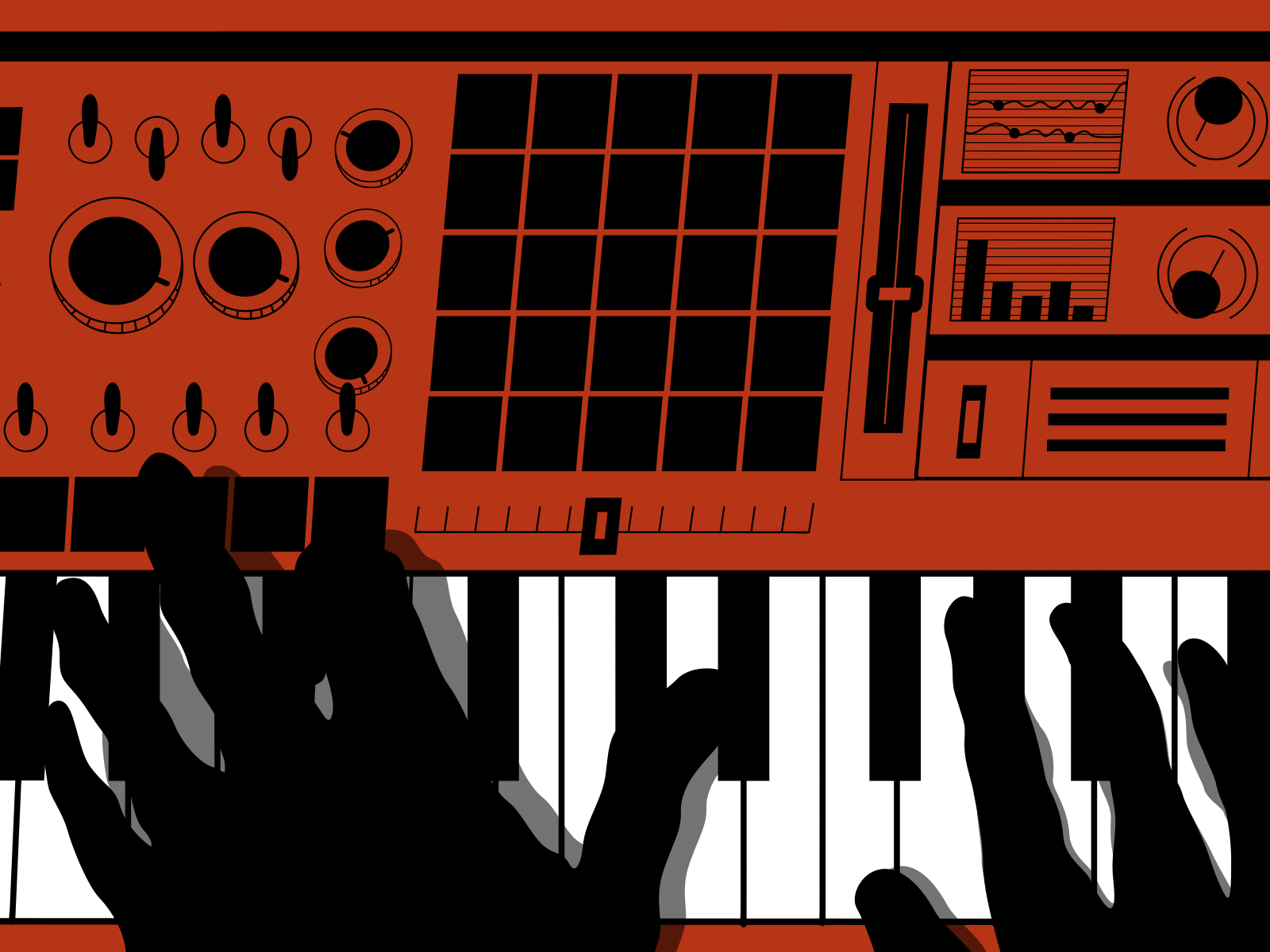 GroOoOoOoOoOoOve elements groove illustration lettering music art synthesizer vector vinyl