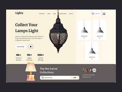 Light Company Landing Page Website