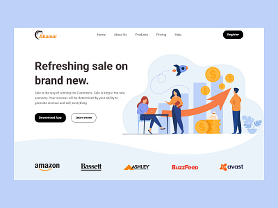 Sales Management Landing Page