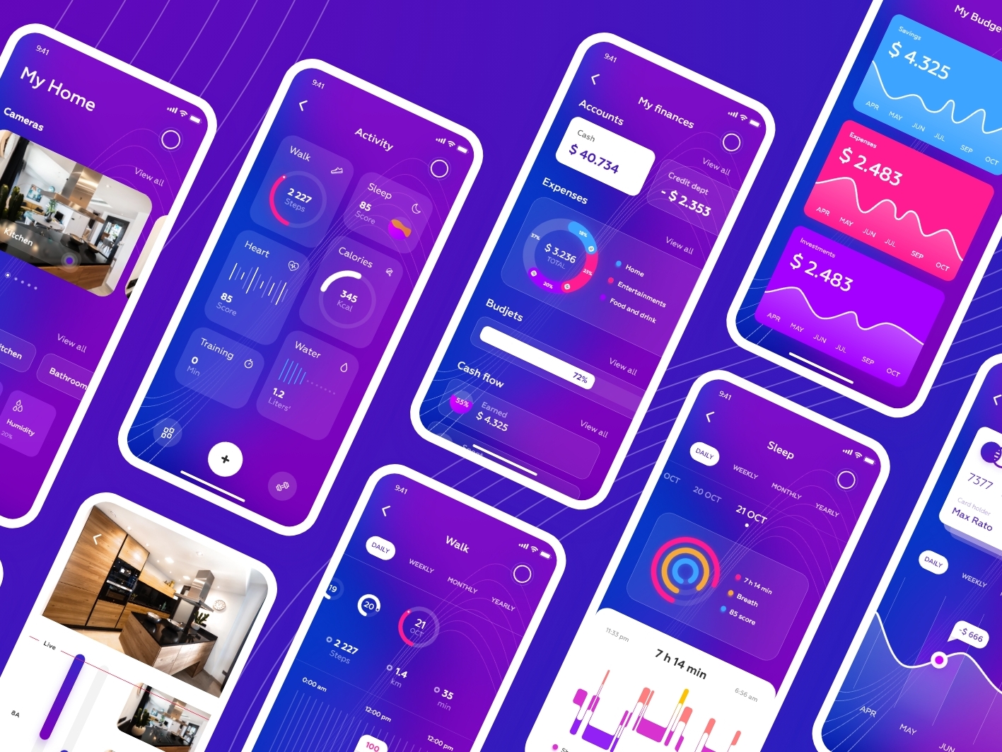 UI Kit personal assistant. by Max Ratomskikh on Dribbble