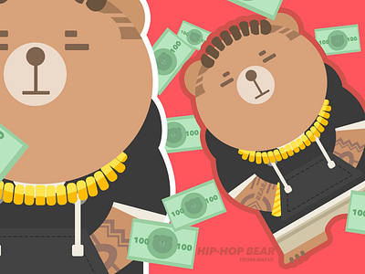 hip-hop bear icon