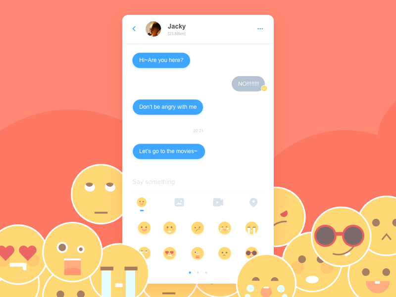 say something by Nafio on Dribbble