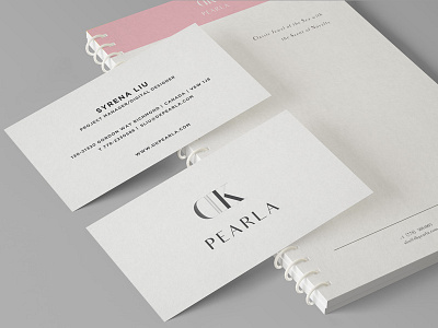 DK Pearla Branding branding business card design elegant design simple design vancouver vancouver brand