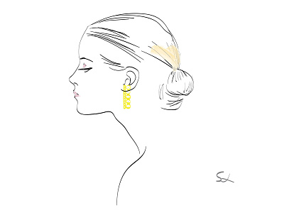 Fashion Illustration fashion illustration fashion jewellery watercolor