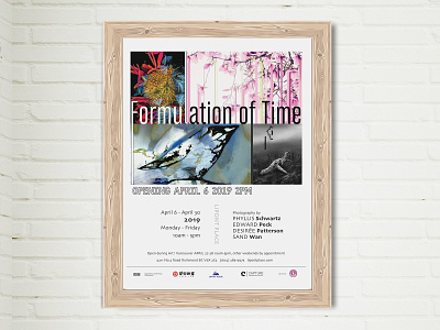 Formulation of Time Photography Exhibition | Poster Design art artists design gallery show opening day poster art typography vancouver