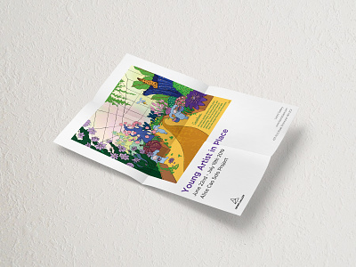 "Young Artist in Place" Art Exhibition | Poster Design design exhibition design simple design