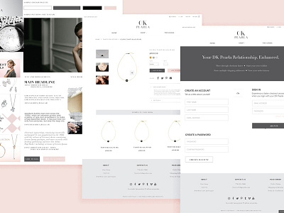 DK Pearla | Product Page + Signup Page + Moodboard app branding design simple design typography ui ux vancouver vancouver brand webdesign website design