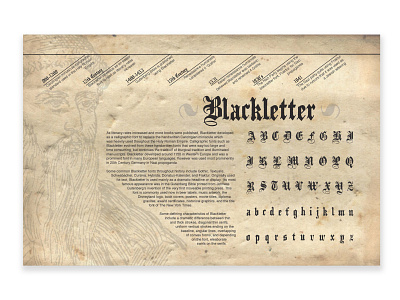 Blackletter blackletter design font graphic design indesign photoshop typography