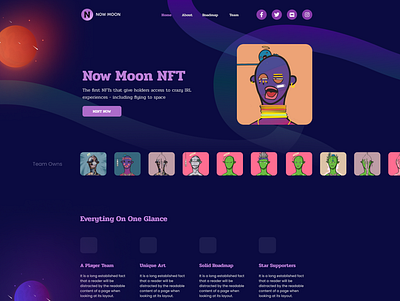 Kosmos NFT branding design ui