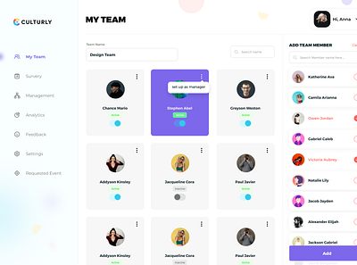 User Management Page branding ui