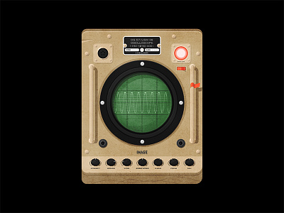 Oscilloscope graphic design icon icon design illustrator
