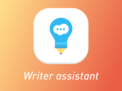 Wirterassistant app icon assistant novel pen think writer
