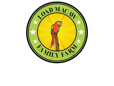 logo load macaw animals art branding emblem illustration logo macaw vector
