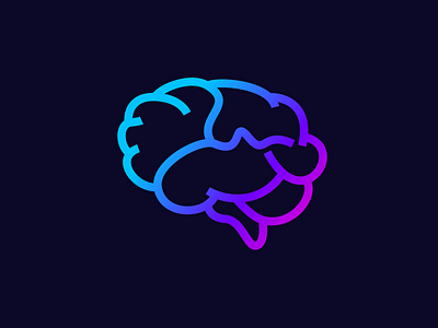 Brain Icon. Simple. brain genius icon illustration logo smart symbol thinking