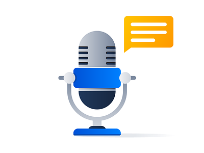 Smart Speaker illustration assistant microphone smart speaker voice