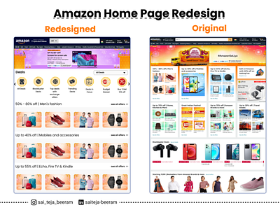 Amazon Home Page Redesign (Great Indian Festival)