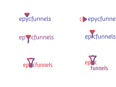 EPYCFUNNELS social media company logo designs