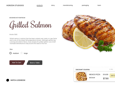 Restaurant Landing Page design food landingpage restaurant ui website