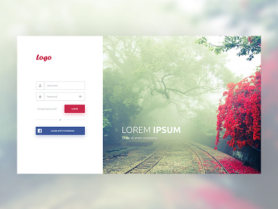 Simple Login adobe experience design form landing login page sign in sign up ui ux web xd