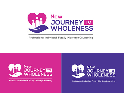 Journey to Wholeness Logo Design 2d brand branding business colors creative design logo logos mockup professional