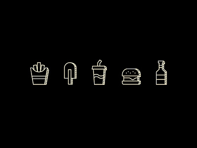 Fast food icons