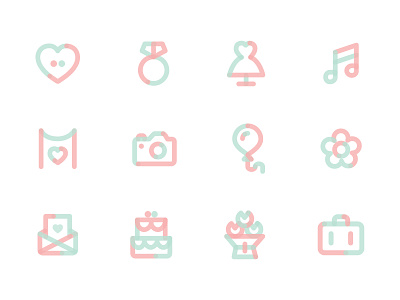 The Happy Wedding Co. icons