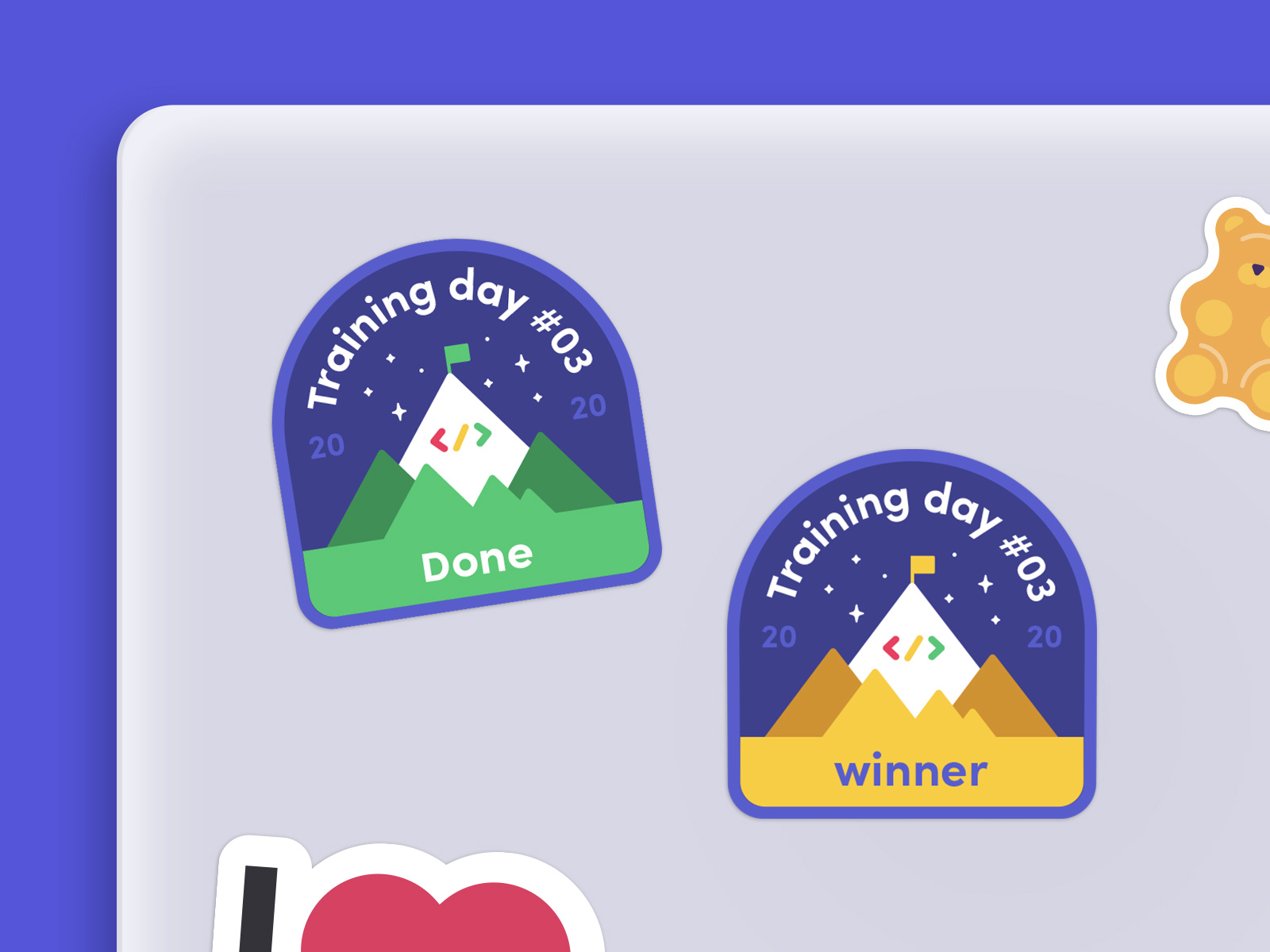 R&D Training Day Stickers by Netta Muller for on Dribbble