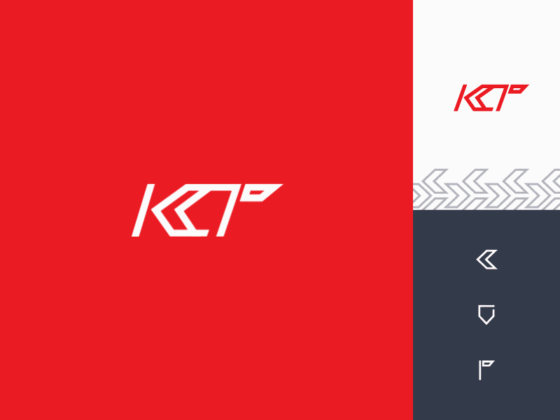 KT logo animation branding design line logo red transport