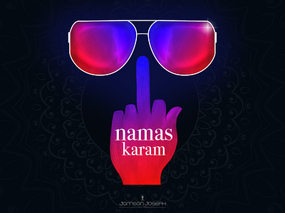 നടു വിരൽ നമസ്കാരം art design drawing dribbble fuckoff fuckyofeelings graphic design illustration illustrationgraphicdesign middlefinger mindgames naduviralnamaskaram nmasakaram sunglass sunglassesfashion trippy