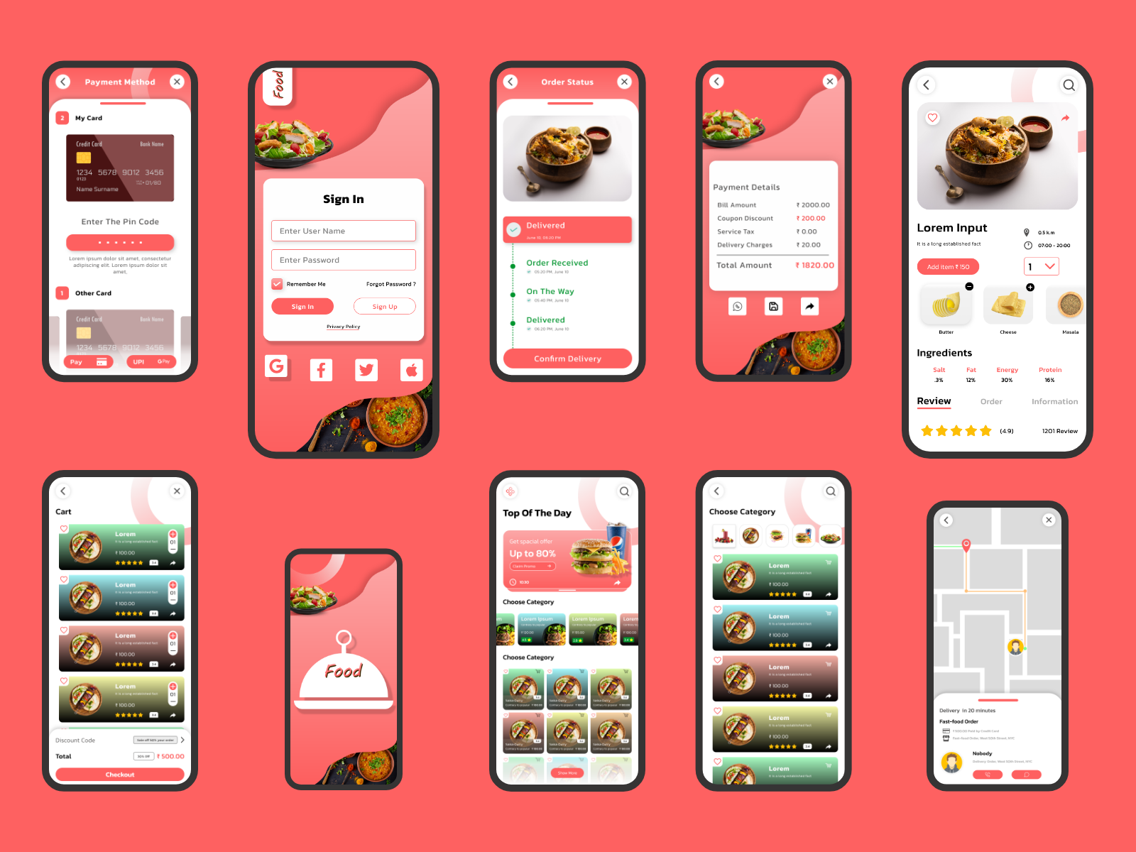 Food Ordering Application by Treesha Infotech on Dribbble