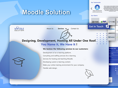 Moodle Solution Website Design