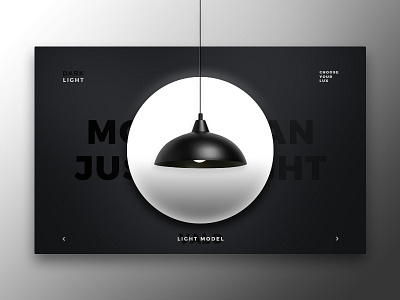 Dark vs. Light black concept dark design flat lamp light minimal ui ux web white